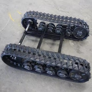 Châssis de robot à chenilles en caoutchouc de haute qualité, plateforme sur chenilles robuste pour équipement de construction avec moteur - Product Image 4
