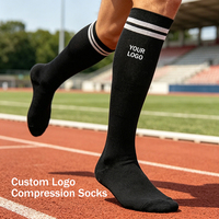 Nouvelles chaussettes de compression élastiques de sport pour la course en extérieur, bas de compression, chaussettes de sport
