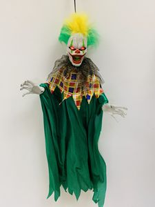 Casa embrujada para fiesta, fantasma colgante, <span class=keywords><strong>ojos</strong></span> rojos, payaso verde, decoración de Halloween - Product Image 6