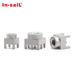 Elementi di fissaggio Power press fit con filettatura femmina e popolazione di pin a due file per connettore pogo magnetico - Product Image 3