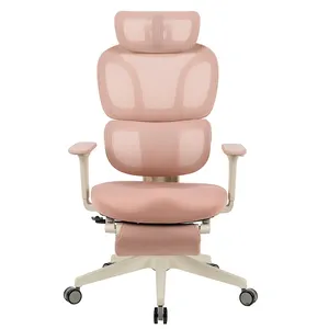 Desain baru kursi kantor ergonomis manajer punggung tinggi, jaring Ergo eksekutif dengan penyangga pinggang dapat disesuaikan