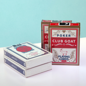 Cartas de Póker al por Mayor Club Goat Rojas/Azules, Baraja de Póker RTS Directo de Fábrica, Juego de Cartas de Tamaño Estándar para Bares y Entretenimiento - Product Image 6