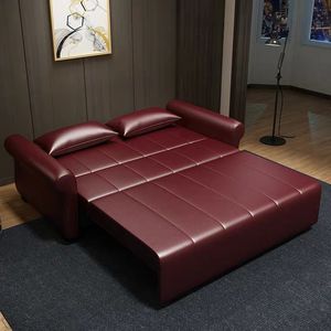 Divano Letto Pieghevole con Struttura in Legno Stile Moderno - Product Image 1