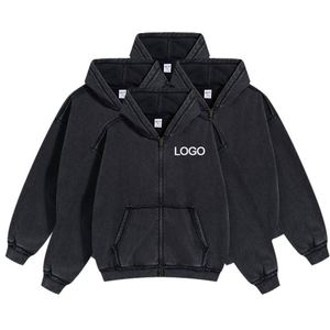 Sudadera con Capucha Neutral Pickled de 350GSM, 100% Algodón, Estilo Retro, para Hombre, Deportiva, Lisa, Personalizable, de Alta Calidad, al por Mayor, con Efecto Lavado - Product Image 2