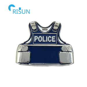 Chaleco Antibalas con Diseño de Línea Azul Delgada, Abrebotellas Conmemorativo <span class=keywords><strong>para</strong></span> Veteranos, Moneda Conmemorativa Personalizada - Product Image 5