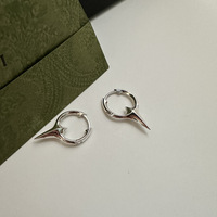 Boucles d'oreilles tendance pour femme Ada Jewelry, en argent sterling S925, simples et élégantes.