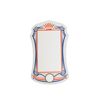 Nouveau moule créatif couleurs feuille d'or autocollants Logo personnalisé et taille conception personnalisée blanc pas cher feuille d'or autocollant en Stock