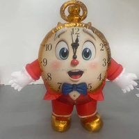Mascotte gonflable personnalisée de personnage de dessin animé, modèle Pocket Clock Doll, pour activité sur le thème d'Alice, spectacle de fête foraine