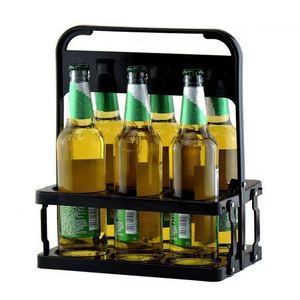 Water Wine 6 Carriers Holder Plastic Bottles Foldable Drink Juice Soda Beverage Bar Customize Beer Bottle Carrier - Product Image 1
