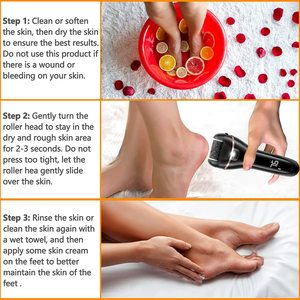 Herramientas de pedicura de molienda eléctrica Lima de papel de lija lavable para pies para talones Herramienta profesional para el cuidado de los pies Eliminación de callos de piel dura muerta - Product Image 6
