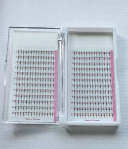 Propre marque de haute qualité 12 lignes/plateaux 3D Extensions de cils plats synthétiques facile à la main 0.15mm prix de beauté compétitifs - Product Image 2