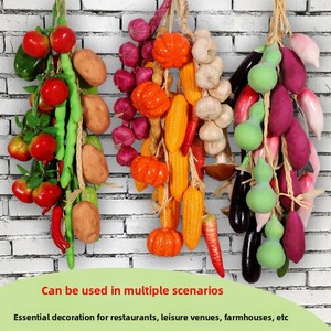 Modelo de espuma de alta densidad para colgar en la pared, simulación de vegetales <span class=keywords><strong>y</strong></span> frutas, decoraciones colgantes de chile <span class=keywords><strong>y</strong></span> maíz, accesorios de decoración de vegetales artificiales. - Product Image 2