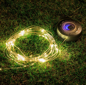 مصباح <span class=keywords><strong>LED</strong></span> قابل للف للتخييم، قابل لإعادة الشحن عبر USB، مقاوم للماء، إضاءة زينة للشاطئ والنزهات وتزيين الخيام والحدائق الخلفية - Product Image 2