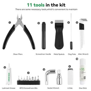 Kit d'outils pour imprimante 3D Creality, 11 pièces, accessoires essentiels en métal pour la finition d'impression - Product Image 2