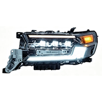 Phares LED à triple faisceau compatibles avec Toyota Land Cruiser 200 LC200 2016-2021, phares matriciels avec signal séquentiel DRL, 1 paire