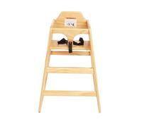 Chaise haute en bois massif pour bébé Panneau en contreplaqué pour salle à manger ou restaurant à domicile