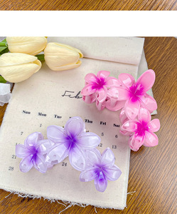 מפעל הסיטונאי 11 ס "מ צבע פלסטיק שיער טופר קליפים שיער גדולים עבור ילדה - Product Image 4