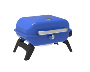 Gril à <span class=keywords><strong>gaz</strong></span> de table carré pour l'extérieur Gril au propane <span class=keywords><strong>Barbecue</strong></span> Poulet Four à <span class=keywords><strong>gaz</strong></span> <span class=keywords><strong>avec</strong></span> <span class=keywords><strong>couvercle</strong></span> bleu et chariot BBQ - Product Image 2
