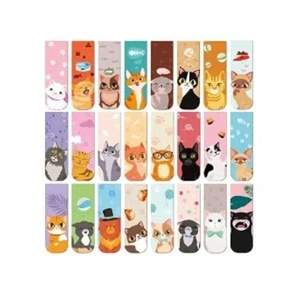 New Style Cartoon Animal Pupil Individuality Create Glass Crystal Magnetic Bookmark Letterpress Printing School Supplies