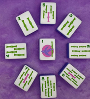 Mahjong américain de luxe moderne, 160 tuiles, pour 4 joueurs, bleu clair, en acrylique, écologique, durable, portable, divertissement