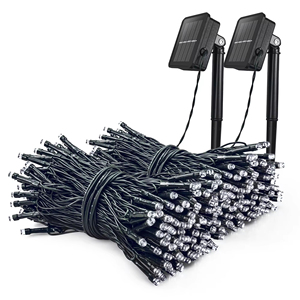 <span class=keywords><strong>Solar</strong></span>-<span class=keywords><strong>LED</strong></span>-Lichterkette für Weihnachten, bunte blinkende Lichter für Garten, Hof, wasserdichte Außenbeleuchtung - Product Image 6