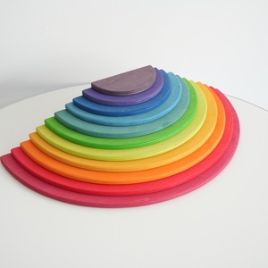 Arc-en-ciel empileur blocs de construction bébé Montessori jouets en bois ensemble éducatif Besting pour enfants couleur cognitif jouet <span class=keywords><strong>musique</strong></span> - Product Image 2