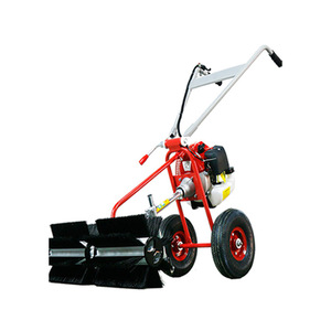Tondeuse à gazon professionnelle industrielle thermique 2 temps 21V avec bac de ramassage, poussée manuelle à deux roues, débroussailleuse 1KW - Product Image 1