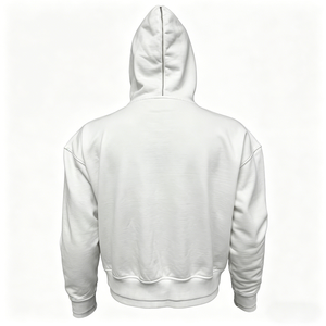 Custom Unisex Oversized Plain Embroidery 100% Cotton Zip-Up Hooded Sweatshirts & Hoodies - Product Image 2