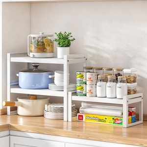 Armario de metal expandible para almacenamiento de especias, cesta organizadora de escritorio, de acero inoxidable, novedad, venta al por mayor, 2022 - Product Image 3