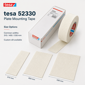 เทปติดเพลทเฟล็กโซกราฟฟิก <span class=keywords><strong>tesa</strong></span> <span class=keywords><strong>52330</strong></span> ของแท้ ขนาด 310 มม. ยาว 4.5 ม. หนา 380 ไมครอน กาวสองหน้าชนิดผ้า - Product Image 2