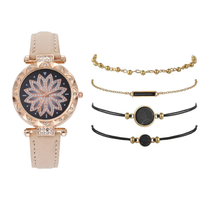 Nouvelle montre pour femme TG-2004 : Montre-bracelet numérique élégante et simple avec bracelet en cuir