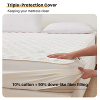 Housse de matelas imperméable en TPU 360 °   Housse de protection intégrale pour lit, douce pour la peau, idéale pour dormir nu