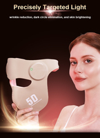 Masker Terapi Cahaya LED 5D USA Perangkat Perawatan Kulit Foton 4-Warna, Anti-Penuaan Pengurangan Kerutan & Pencerah Kulit Masker Kecantikan