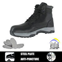 Chaussures de sécurité d'usine durables, imperméables, respirantes, à lacets, antidérapantes et anti-écrasement, hauteur cheville, style désert, tactiques, pour l'hiver
