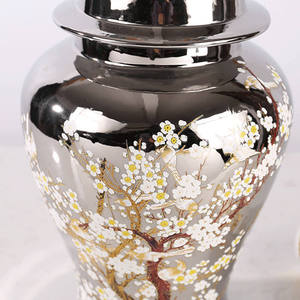 Vase en céramique luxueux pour le rangement dans le salon, vase à fleurs pour hôtel et mariage, vases modernes en céramique et en porcelaine - Product Image 5