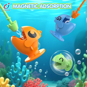 <span class=keywords><strong>Jeu</strong></span> de pêche électronique interactif de bureau Chengji pour enfants, thème <span class=keywords><strong>requin</strong></span> de dessin animé, avec plateau rotatif - Product Image 3