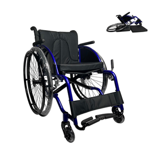 Silla de ruedas ergonómica para ocio: aleación de aluminio Premium, ruedas traseras extraíbles, amplio rango de ancho de asiento (30-40cm) - Product Image 1