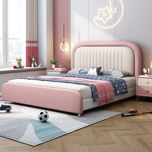 <span class=keywords><strong>Lit</strong></span> en bois moderne pour enfants, taille double, pour hôtel et chambre à coucher, <span class=keywords><strong>lit</strong></span> confortable et doux pour filles et garçons - Product Image 2