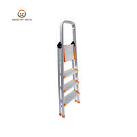 Echelle portative en aluminium de haute qualité, escalier pliable, échelle domestique avec main courante