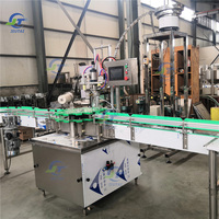 Pneumatische T Kurk Wodka Whisky Fles Persen Capping Machine Met Transportband