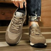 Chaussures Décontractées Homme en Gros : Baskets Légères et Confortables en Cuir et Tissu, avec Lacets, Idéales pour le Quotidien et le Streetwear