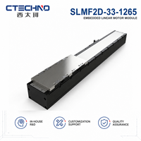 Módulo de Motor Lineal de Accionamiento Directo Integrado CTECHNO SLMF2D-33-1265, 540 N de Empuje Máximo, 1265 mm de Recorrido, para Línea de Ensamblaje Electrónico