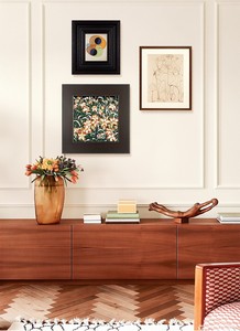 Cuadro Decorativo de Pared con Marco de Madera Sólida, Estilo Francés Vintage de Mediados de Siglo, Impresión Artística de Naturaleza Muerta 'Abrazo' para Decoración del Hogar/Oficina - Product Image 6
