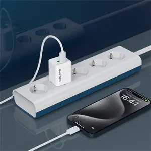 <span class=keywords><strong>Chargeur</strong></span> mural USB portable PD GaN 30W à charge rapide pour <span class=keywords><strong>iPhone</strong></span> 15 16 17 18 et téléphones Samsung, compatible PPS QC Type-C - Product Image 3
