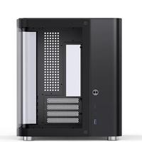 Bonne qualité JONSBO TK-1 NOIR Micro ATX Mini tour Ordinateur Cas Hyperboloïde Verre Conception Bureau PC Cas