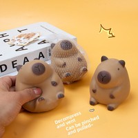 Jouet sensoriel anti-stress Capybara ultra-doux, fluide et ressemblant à du slime, pour enfants de 5 à 7 ans ; jouet à presser créatif et mignon en forme d'animal à récupération lente