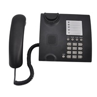 Unidens Design Téléphone filaire de base étanche et de bureau Téléphone fixe étanche à l'humidité pour la salle de bain de l'hôtel