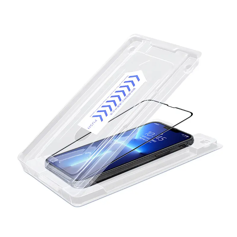 Magic John Remove Dusty Tempered Glass For iPhone 14 13 12 11 Pro Max Screen Protector Film Easy to Install Tool Accessories