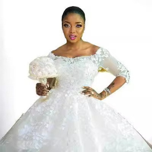 Bridal Wedding Dress Empire Waist Sweetheart Neckline Ball Gown White Plus Size Train Vintage Style Maternity Princess Dress - Product Image 5