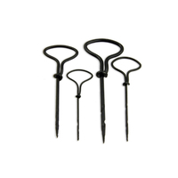 Buen precio, Juego de 4 Uds., herramienta de mano portátil, Manual de núcleo de madera, arrancadores de barrena, Mini taladro giratorio manual, excavadora